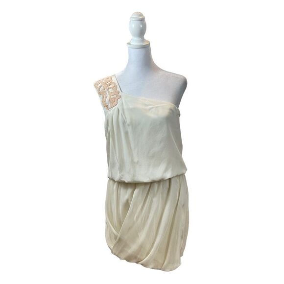 Brand new with Tags Tibi One Shoulder Silk Grecian Mini Dress Size 6 - Picture 1 of 14
